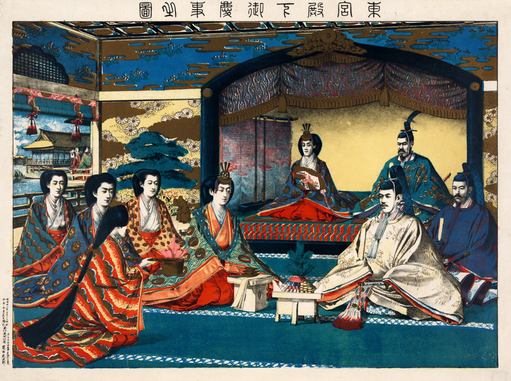 Torajirō_Kasai, Wedding_of_Crown_Prince_Yoshihito_and_Princess_Kujō_Sadako,1900